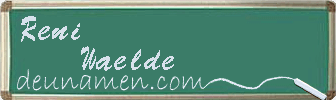 Reni Waelde Visitenkarte